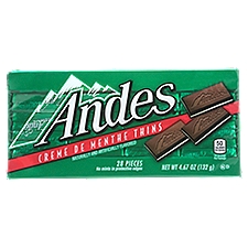 Andes Creme De Menthe Thins Snap Bars, 4.67 oz, 28 count, 4.67 Ounce