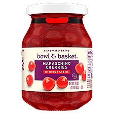 ShopRite Without Stems, Maraschino Cherries, 16 Ounce