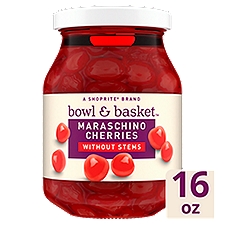Bowl & Basket Maraschino Cherries without Stems, 16 oz