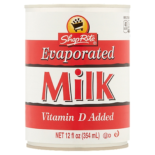 ShopRite Evaporated Milk, 12 fl oz