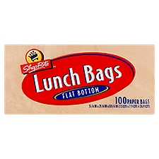 ShopRite Flat Bottom, Lunch Bags, 100 Each