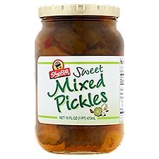 ShopRite Sweet Mixed, Pickles, 16 Fluid ounce