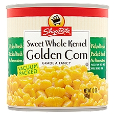 ShopRite Sweet Whole Kernel, Golden Corn, 12 Ounce