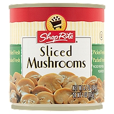 ShopRite Sliced Mushrooms, 4 Ounce