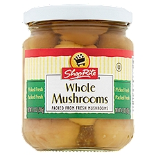 ShopRite Whole Mushrooms, 4.5 Ounce