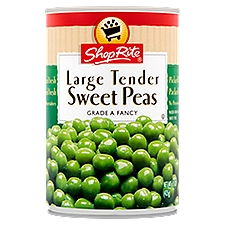 ShopRite Sweet Peas - Large Tender, 15 Ounce