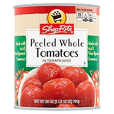 ShopRite Peeled Whole Tomatoes In Tomato Juice, 28 Ounce