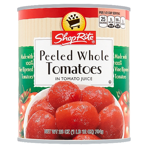 Made with 100% vine ripened tomatoes. 