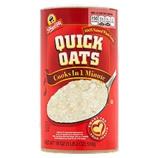 ShopRite Quick Oats, Cereal, 18 Ounce