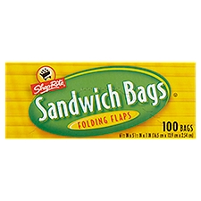 ShopRite Folding Flaps Sandwich Bags, 100 count