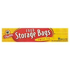 ShopRite Twist Tie, Food Storage Bags, 75 Each