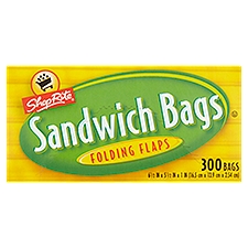 ShopRite Folding Flaps, Sandwich Bags, 300 Each