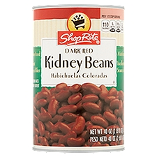 ShopRite Dark Red, Kidney Beans, 40 Ounce