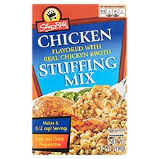 ShopRite Chicken Flavored with Real Chicken Broth Stuffing Mix, 6 oz