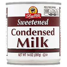 ShopRite Sweetened, Condensed Milk, 14 Ounce