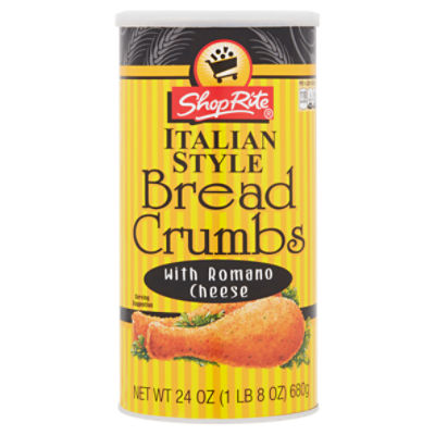 ShopRite Italian Style Bread Crumbs with Romano Cheese, 24 oz