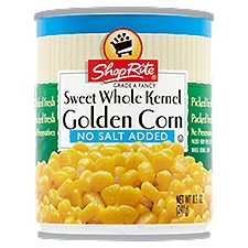 ShopRite Golden Corn - Sweet Whole Kernel w/no salt added, 8.5 Ounce