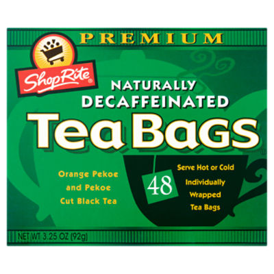 ShopRite Premium Orange Pekoe and Pekoe Cut Black Tea Bags, 48 count, 3
