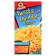 ShopRite Cheese Sauce Mix, Twists and Cheddar Dinner, 6.25 Ounce