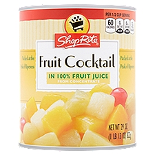 ShopRite 100% Fruit Juice, Fruit Cocktail, 29 Ounce