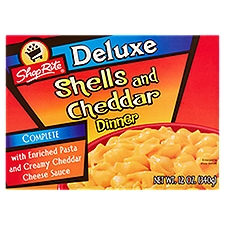 ShopRite Complete Deluxe, Shells and Cheddar Dinner, 12 Fluid ounce
