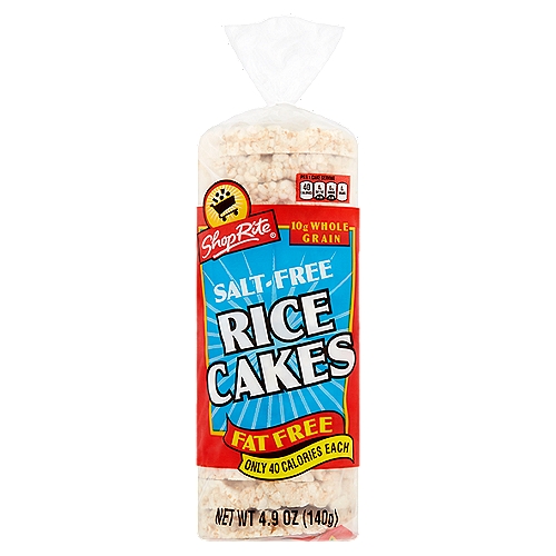 ShopRite Salt-Free Rice Cakes, 4.9 oz