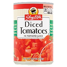 ShopRite Diced Tomatoes In Tomato Juice, 14.5 Ounce