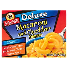 ShopRite Complete Deluxe, Macaroni and Cheddar Dinner, 14 Ounce