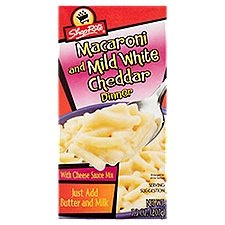 ShopRite Cheese Sauce Mix, Macaroni and Mild White Cheddar Dinner, 7.3 Ounce