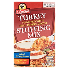 ShopRite Turkey Flavored with Real Turkey Broth Stuffing Mix, 6 oz, 6 Ounce