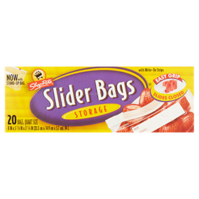 ShopRite Freezer Slider Bags, Quart Size, 30 count