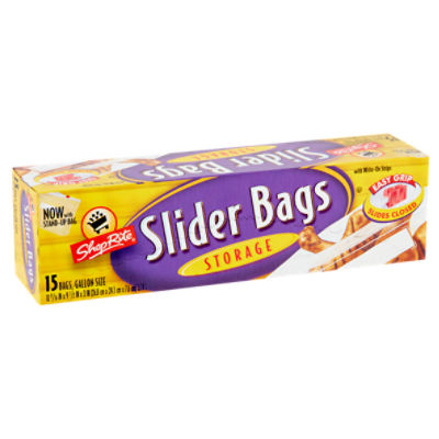 ShopRite Storage Slider Bags, Gallon Size, 15 count