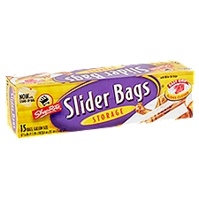 ShopRite Gallon Size, Storage Slider Bags, 15 Each