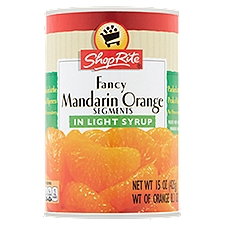 ShopRite Fancy Mandarin Orange Segments, 15 Ounce