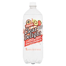 ShopRite Clear Delight Kiwi Strawberry, Sparkling Flavored Beverage, 33.8 Fluid ounce