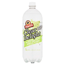 ShopRite Clear Delight White Grape, Sparkling Flavored Beverage, 33.8 Fluid ounce