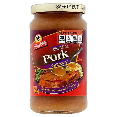 ShopRite Home Style Pork Gravy, 12 oz