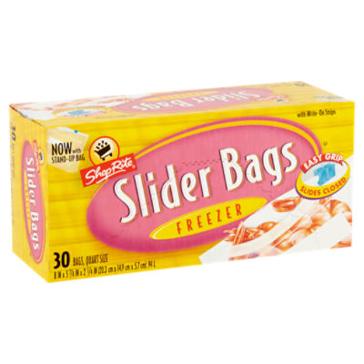 ShopRite Storage Slider Bags, Quart Size, 40 count