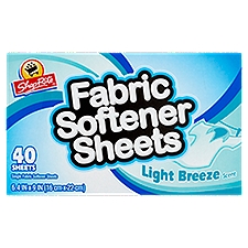 ShopRite Fabric Softener Sheets - Light Breeze Scent, 40 Each