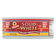 ShopRite Tuna, Solid White Albacore in Water, 5 Ounce