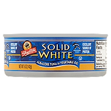 ShopRite Solid White Albacore in Vegetable Oil, Tuna, 5 Ounce