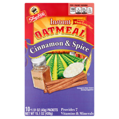 shoprite-cinnamon-spice-instant-oatmeal