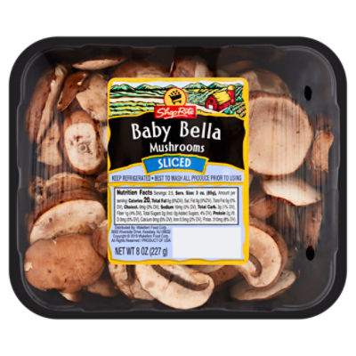 ShopRite Sliced Baby Bella Mushrooms, 8 oz