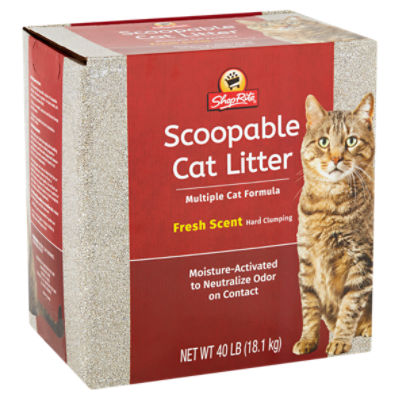 ShopRite Fresh Scent Hard Clumping Scoopable Cat Litter 40 lb