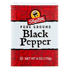 ShopRite Black Pepper, Pure Ground, 6 Ounce