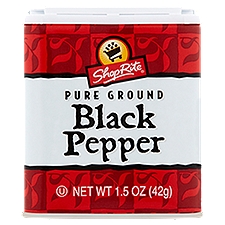 ShopRite Black Pepper, Pure Ground, 1.5 Ounce