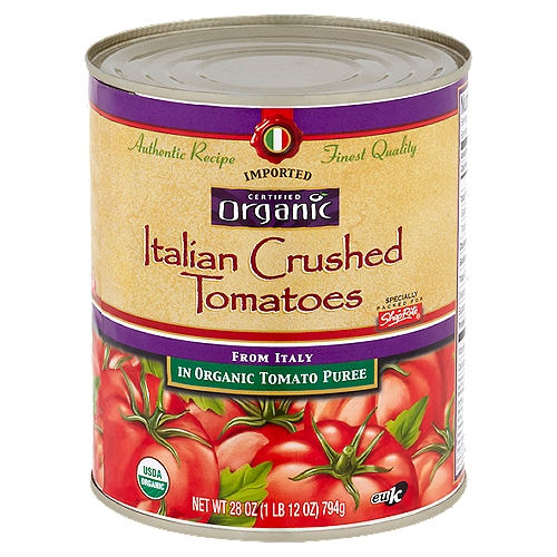 ShopRite Italian Crushed Tomatoes in Organic Tomato Puree, 28 oz