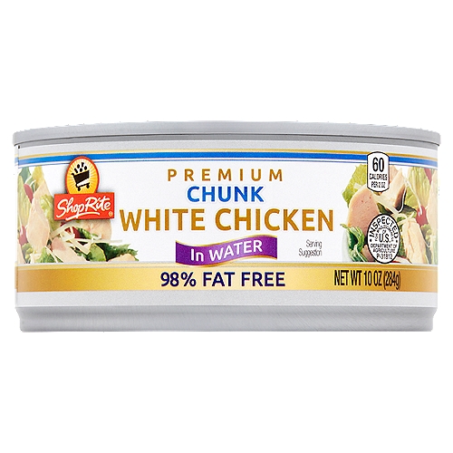 ShopRite Premium Chunk White Chicken in Water, 10 oz