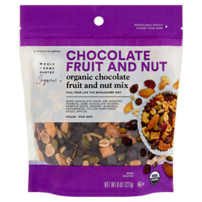 Chocolate mix: nuts, fruit and chocolate