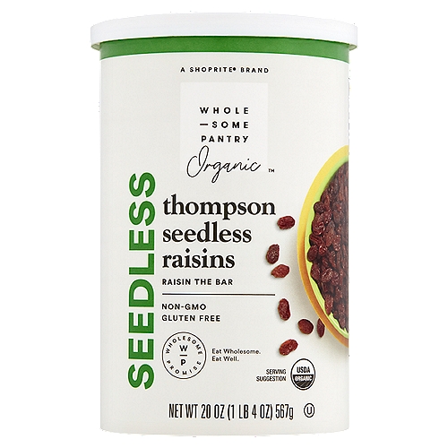 Wholesome Pantry Organic Thompson Seedless Raisins, 20 oz